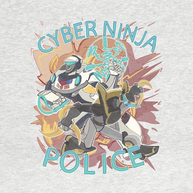 Cyber ninja police by charliedzilla